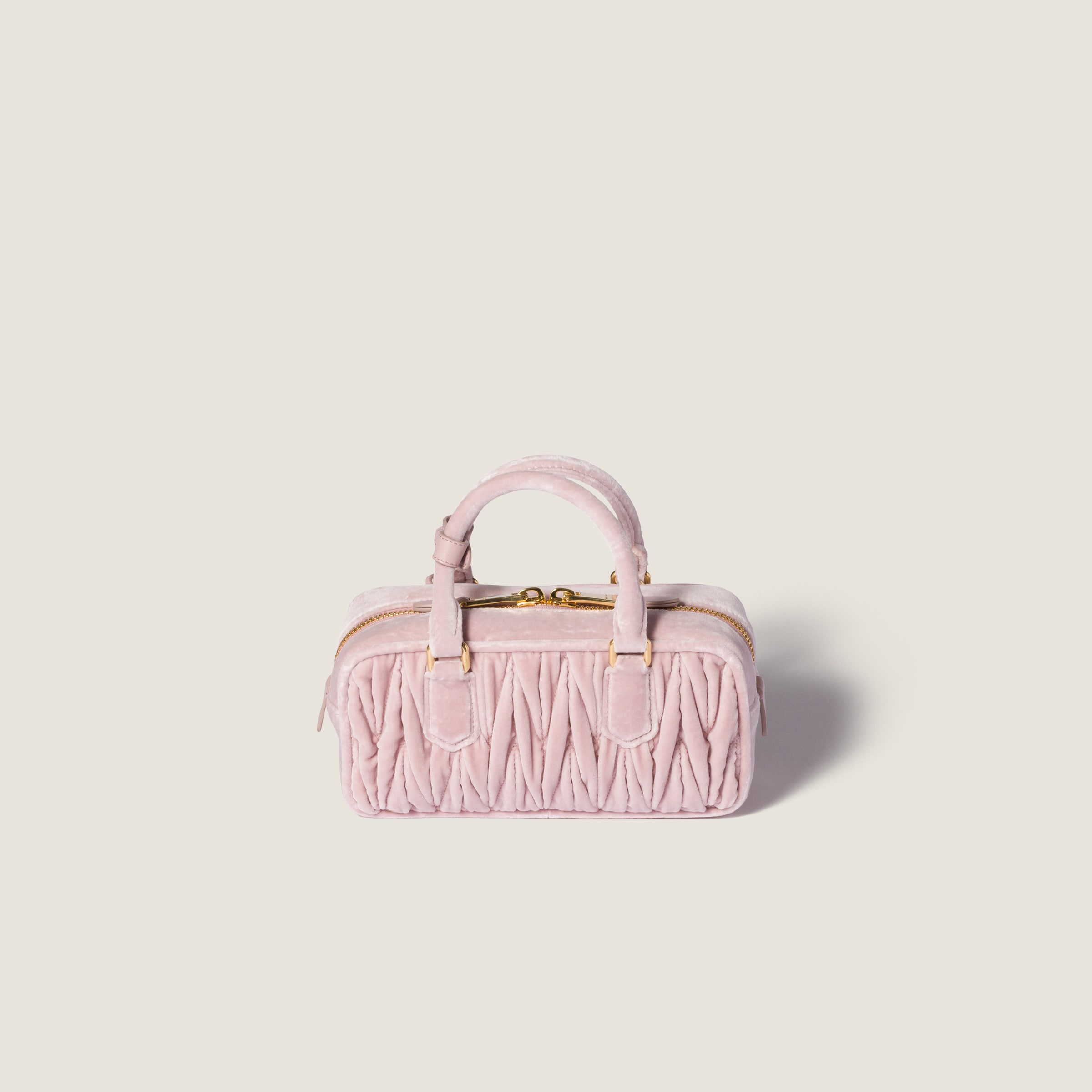 Miu Miu Arcadie Matelassé Tote Bag In Pink