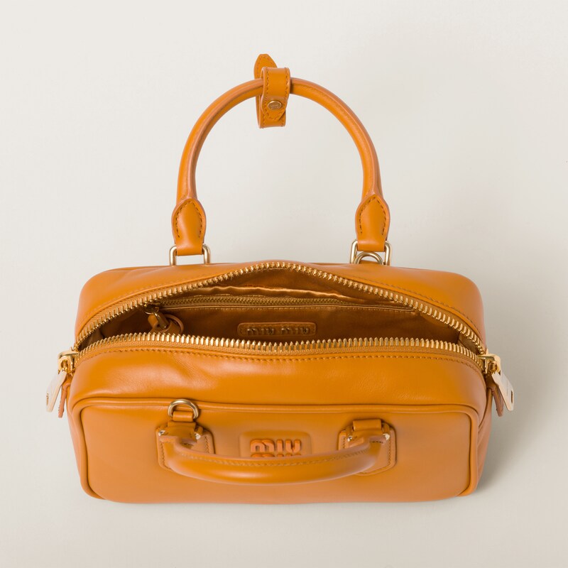 ARCADIE 27 BAG IN NEON YELLOW CALFSKIN