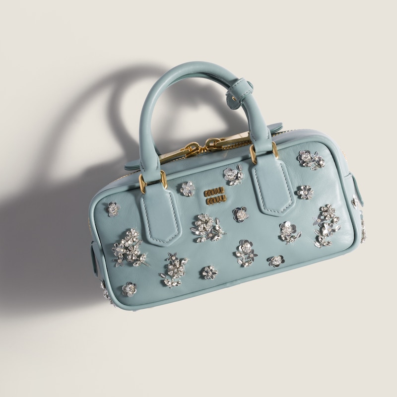 Arcadie embroidered nappa leather bag