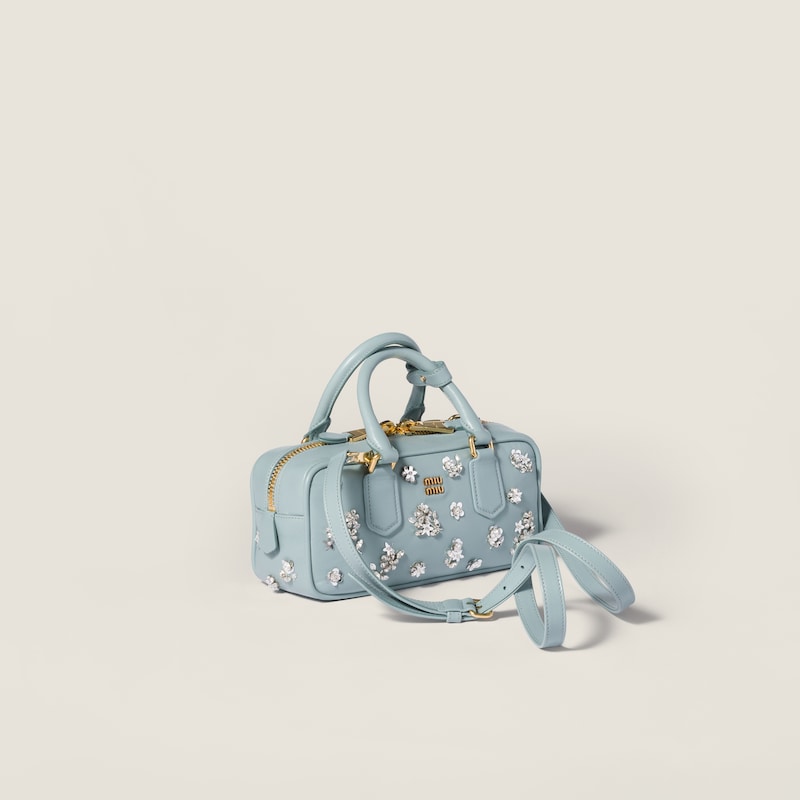 Arcadie embroidered nappa leather bag