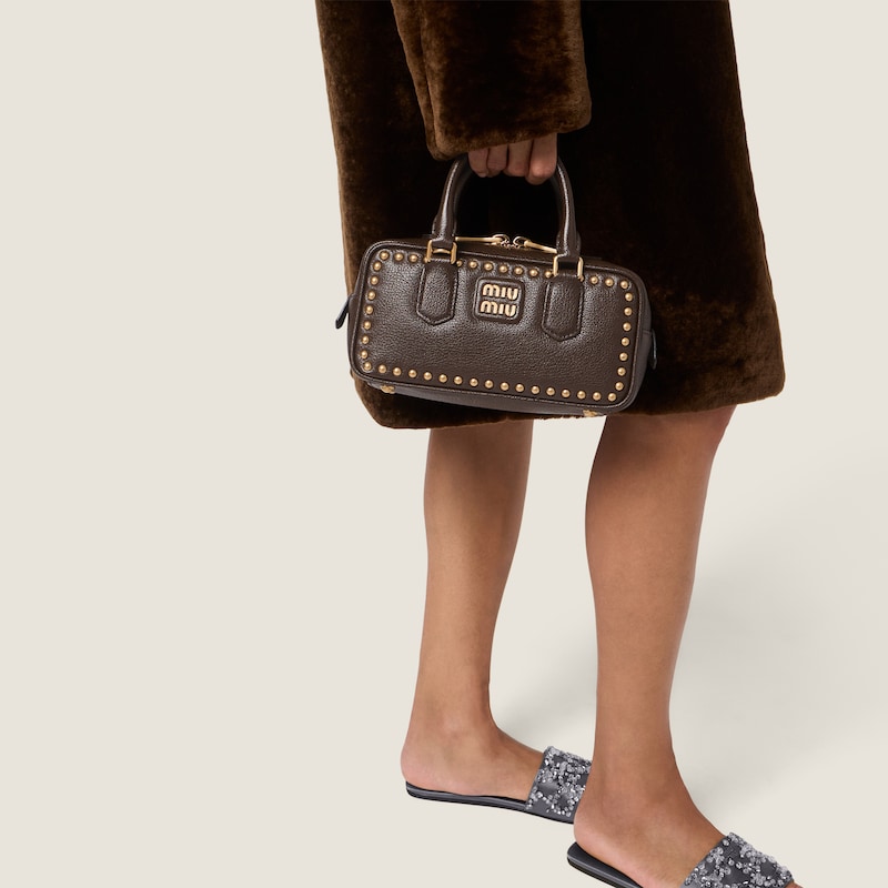 Sac Arcadie en cuir clouté