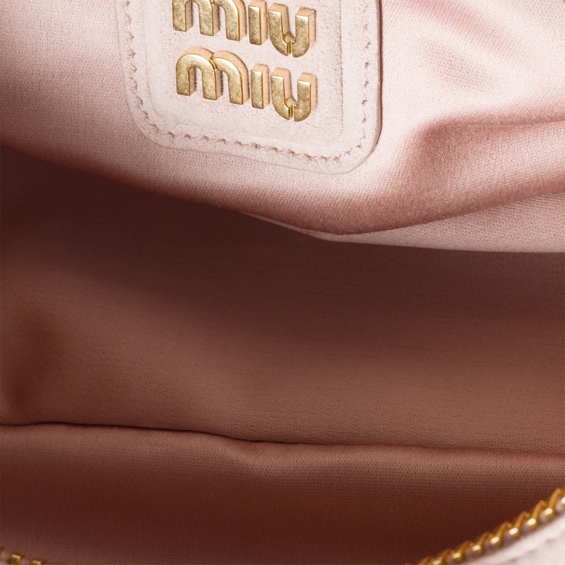 Arcadie matelassé suede bag