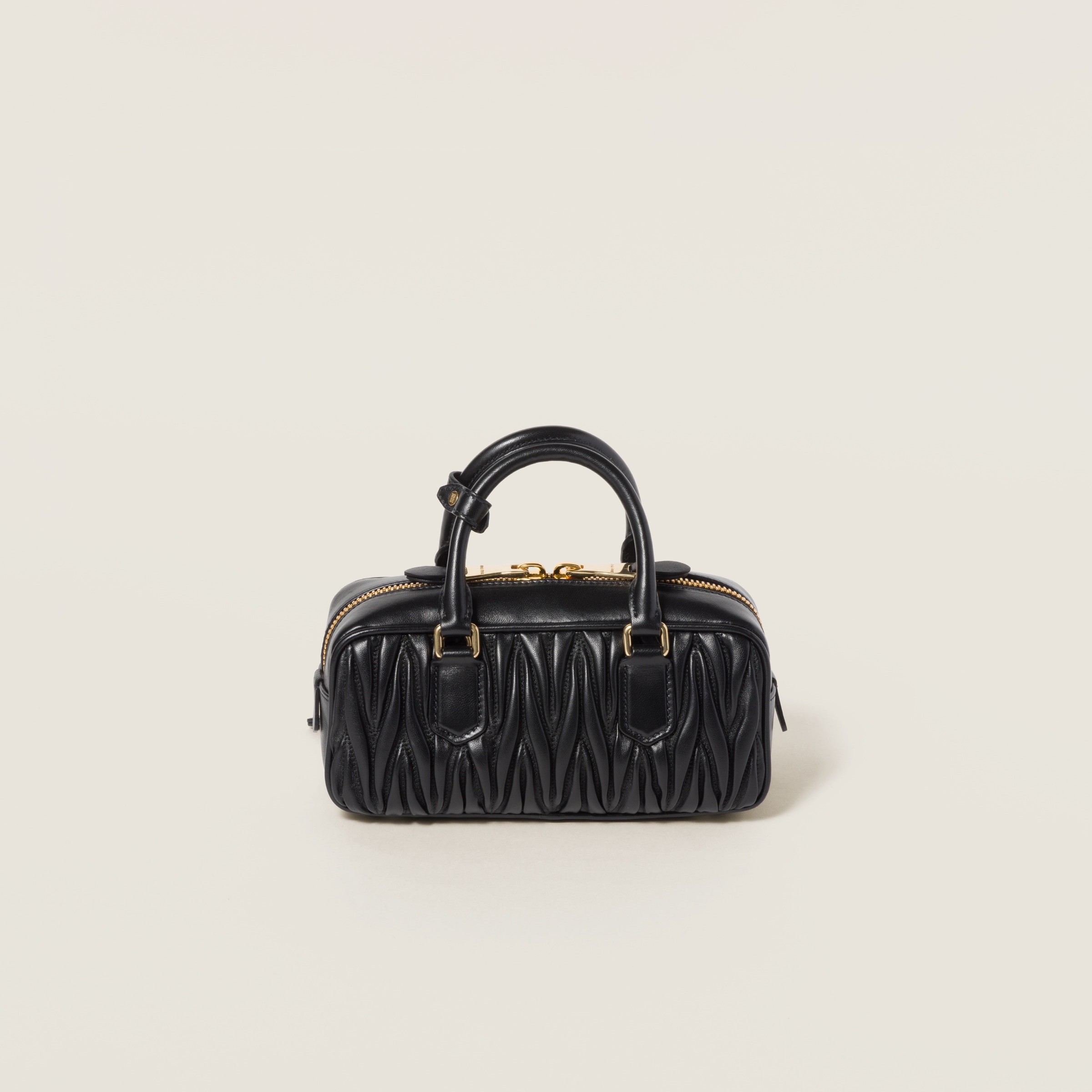トートバッグ MIU MIU 25SS Arcadi Matelasse Tote Bag 5BB148 AN88 F0002 Black Arcadie Matelassé Nappa Leather Bag | Miu Miu