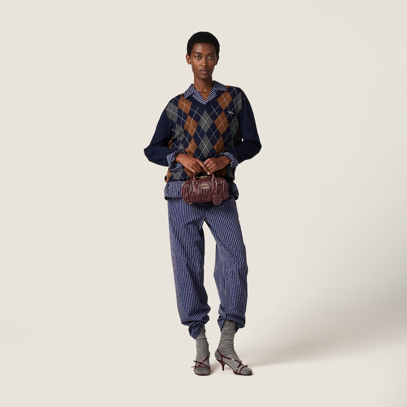 Sac Arcadie en cuir nappa matelassé