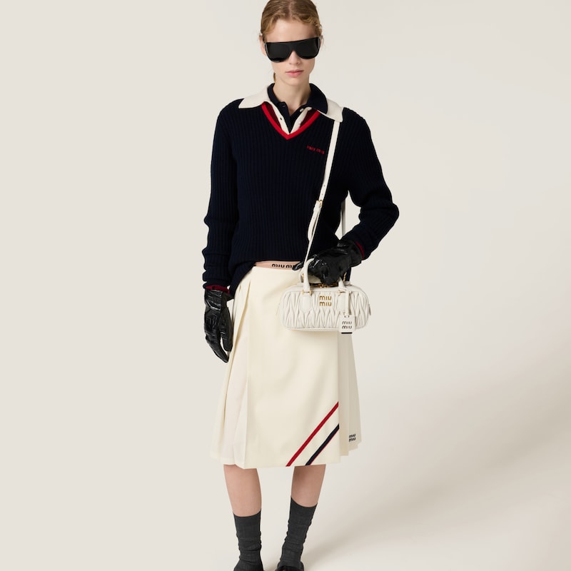 Bolsa Arcadie em couro napa matelassê