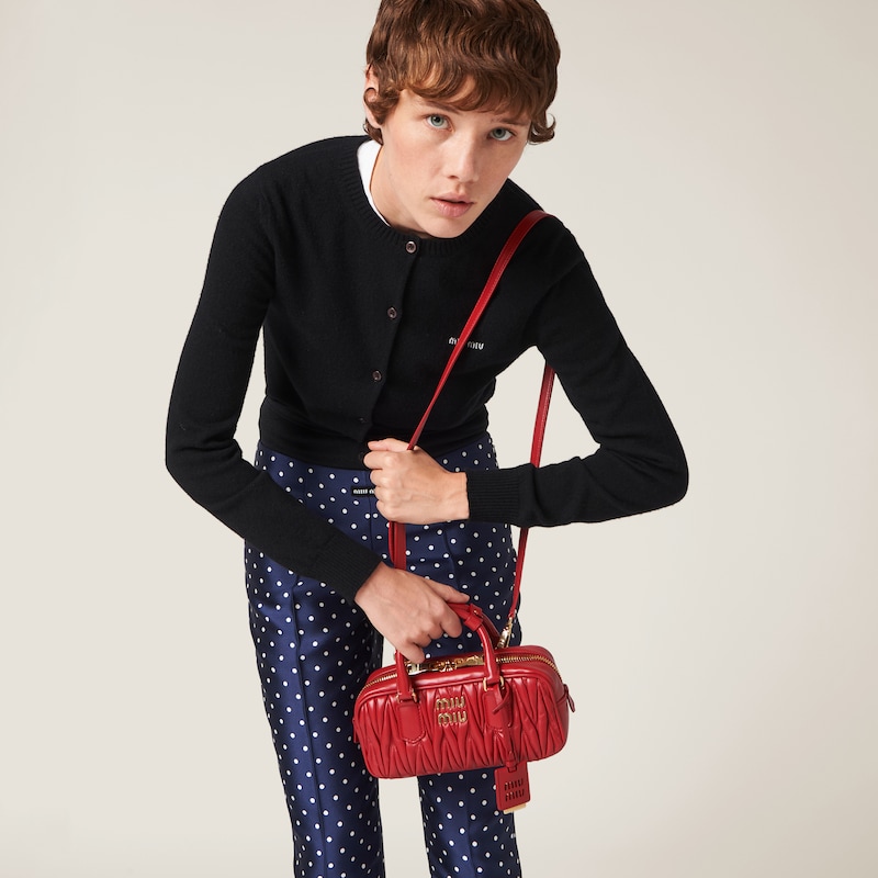 Sac Arcadie en cuir nappa matelassé