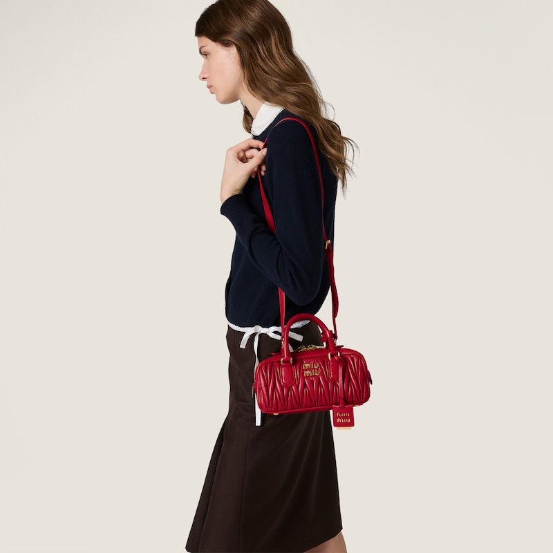 Arcadie matelassé nappa leather bag