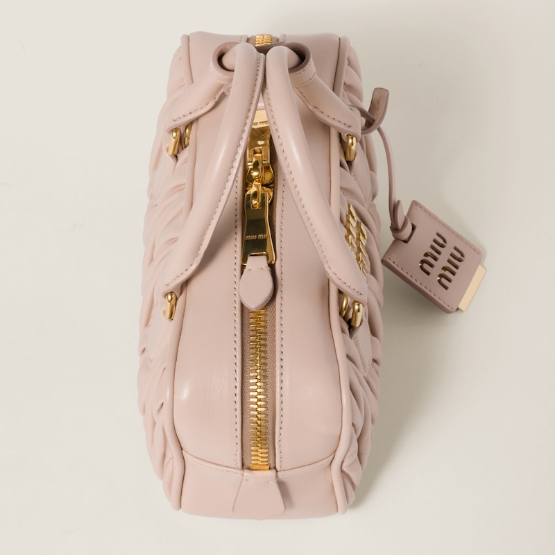 Sac Arcadie en cuir nappa matelassé