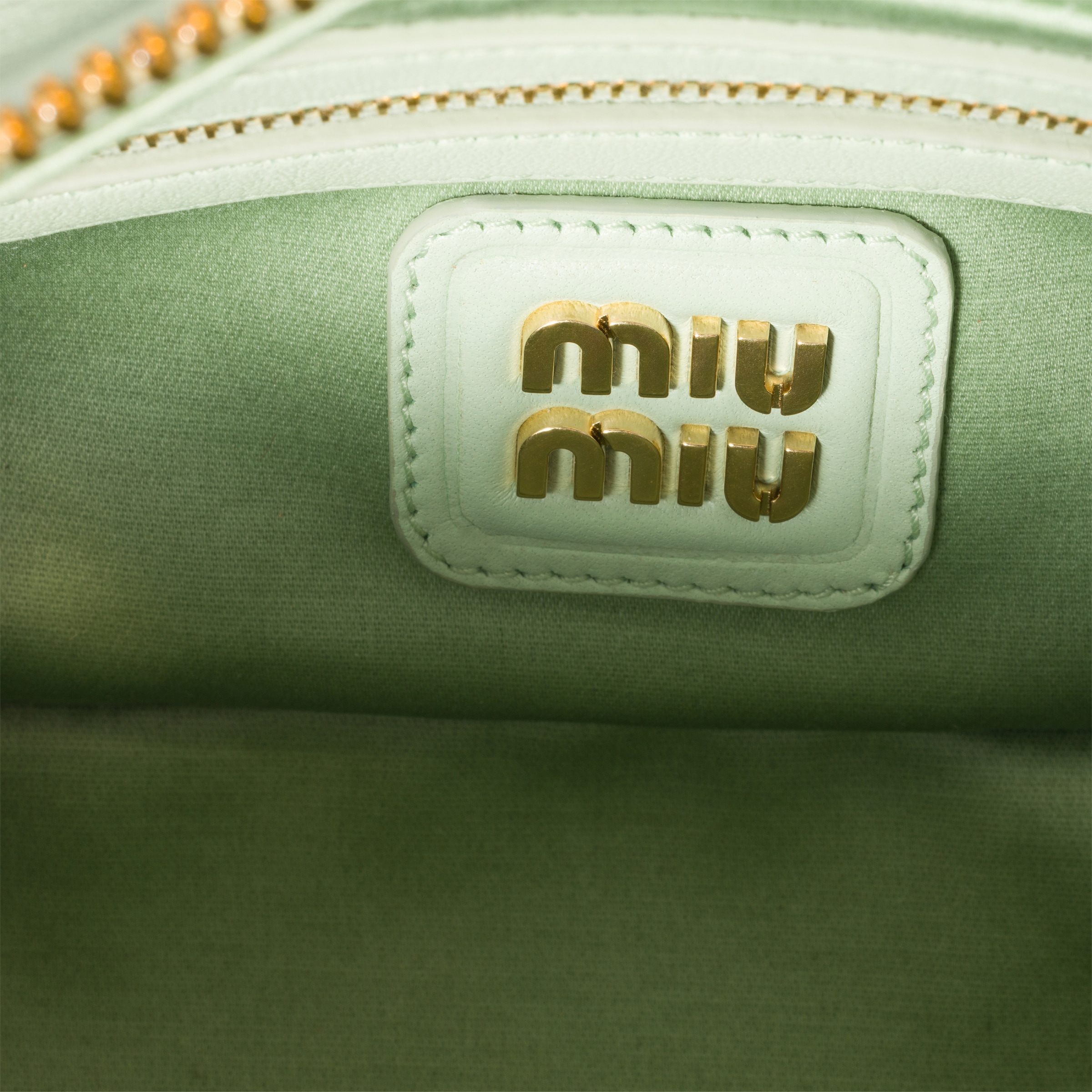 Miu Miu Arcadie Matelassé Nappa Leather Bag In Blue