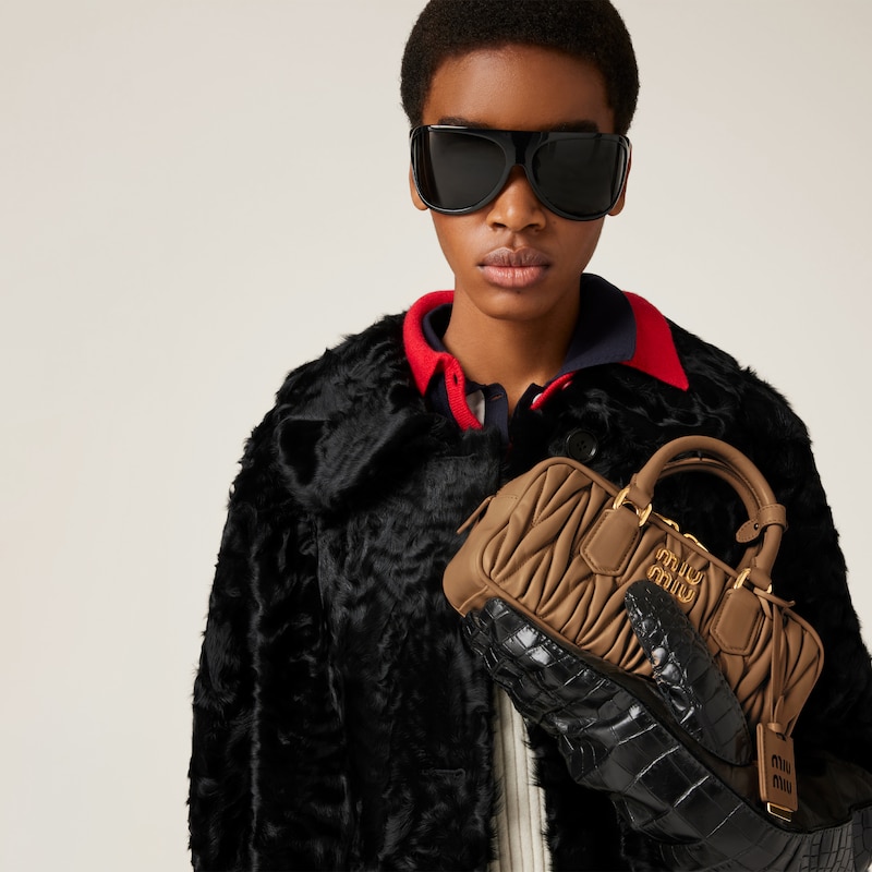 Arcadie matelassé nappa leather bag