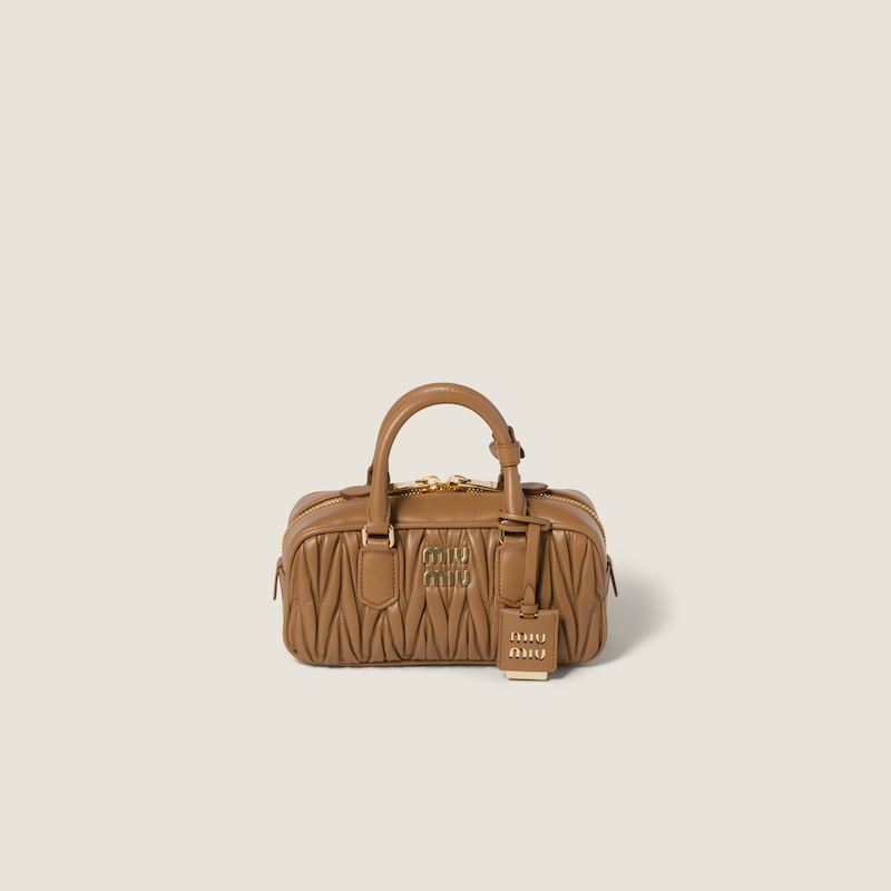 Sac Arcadie en cuir nappa matelassé