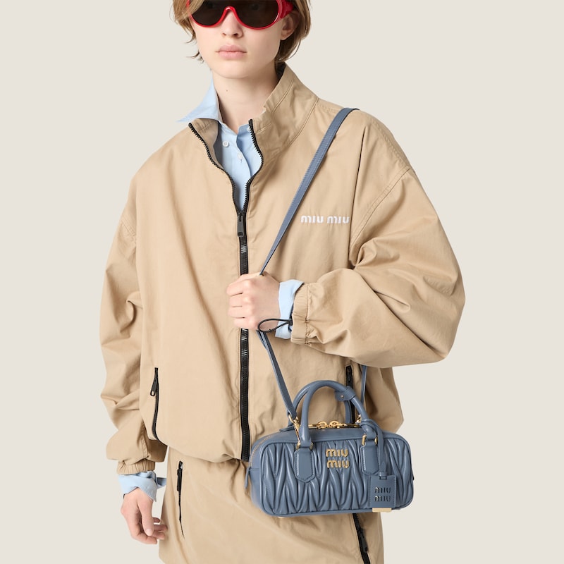 Arcadie matelassé nappa leather bag