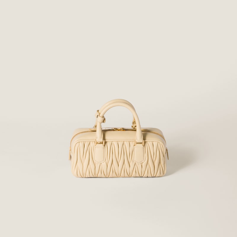 Arcadie matelassé nappa leather bag