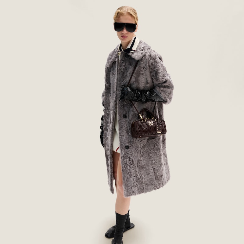 Sac Arcadie en cuir nappa matelassé