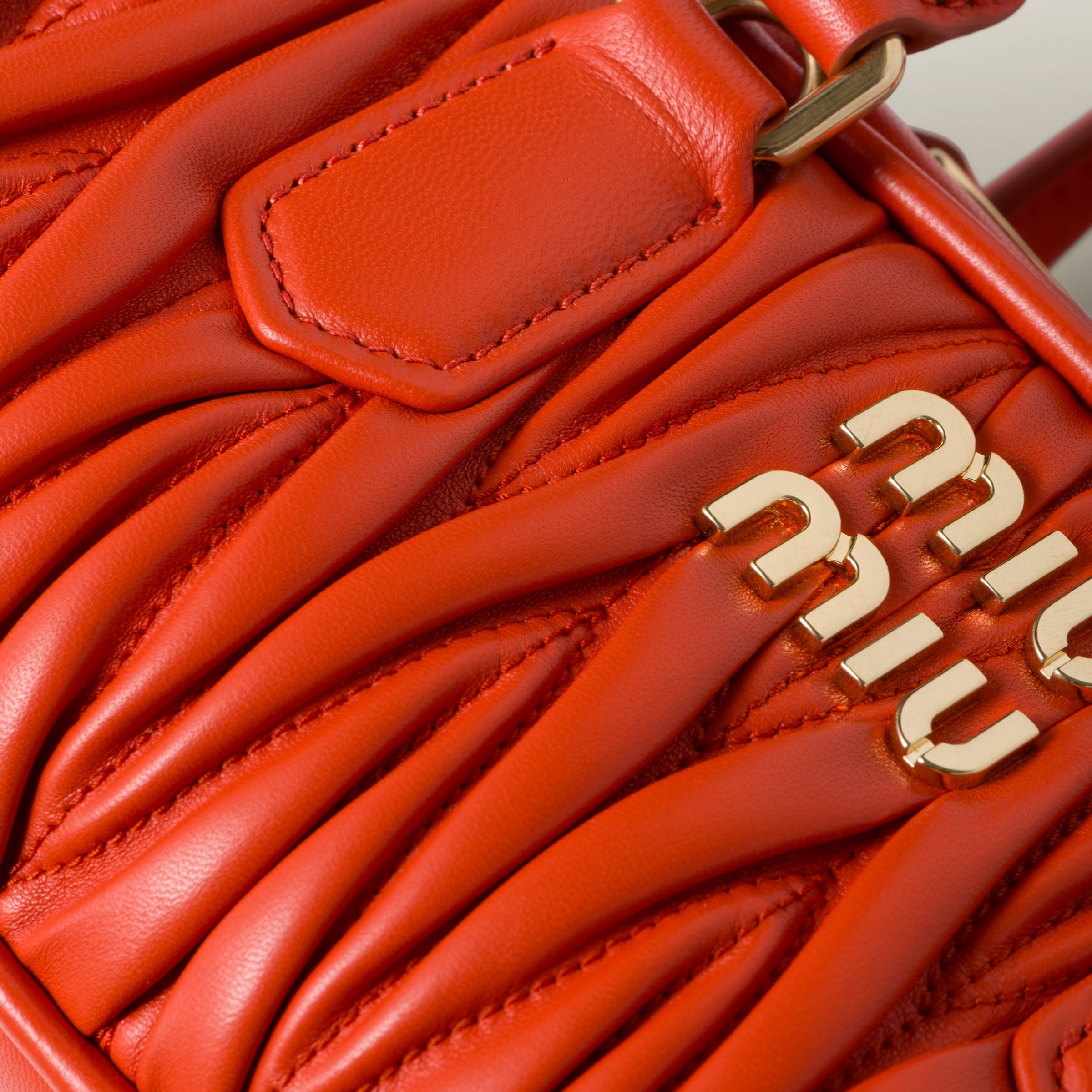 Miu miu orange handbag sale