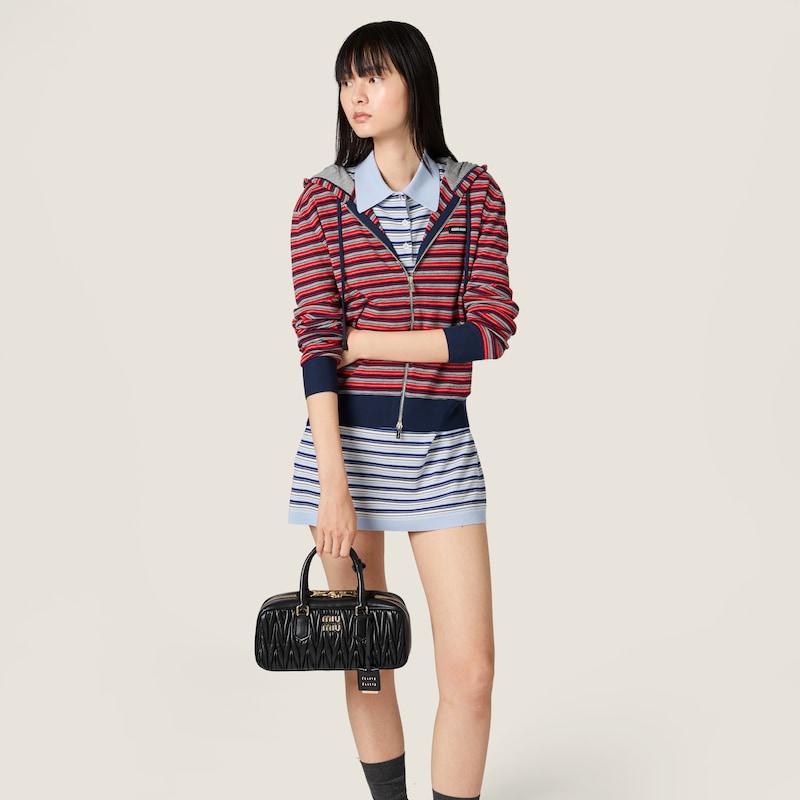 Arcadie matelassé nappa leather bag