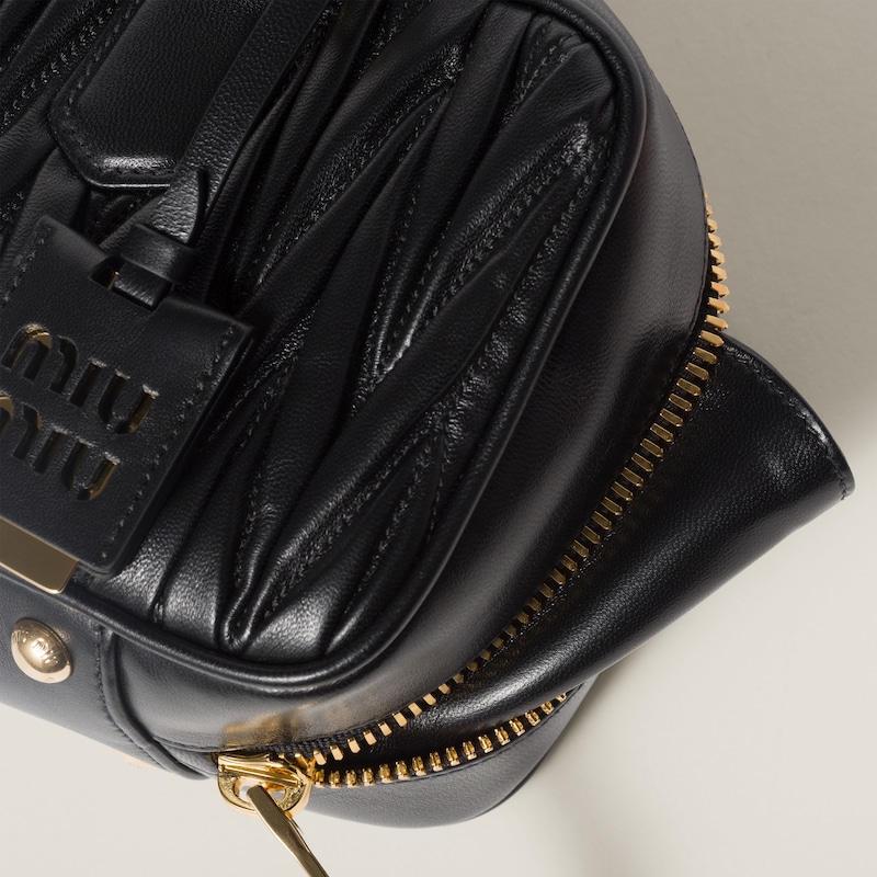 Sac Arcadie en cuir nappa matelassé