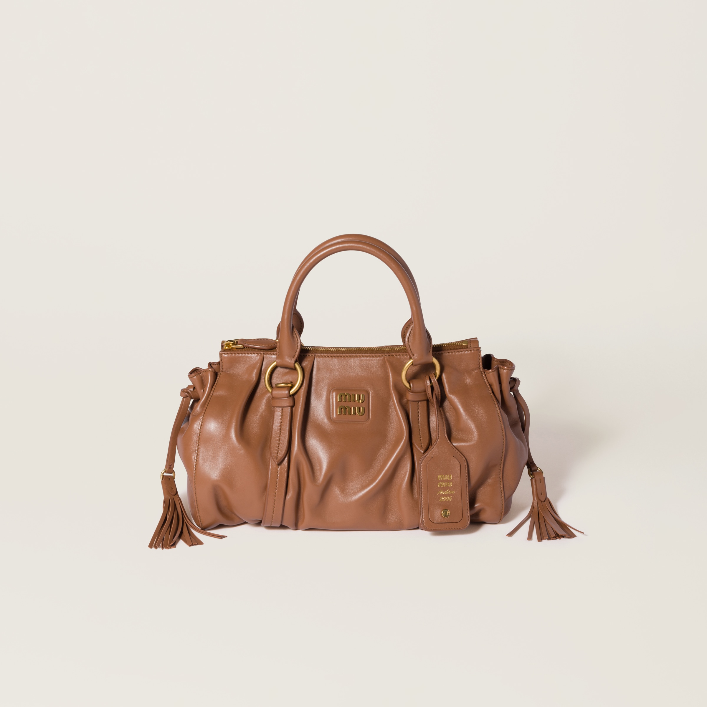 【関税&送料込】Miu Miu Joie Medium Handbag In Nappa Women's Joie bag in nappa leather | MIU MIU | 24S