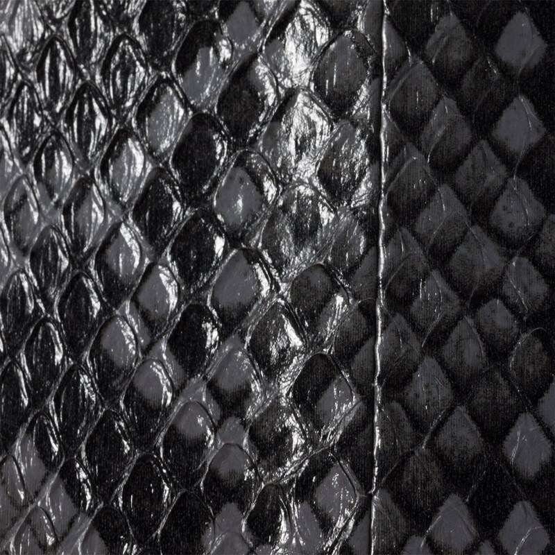 Beau python-printed Ayers leather bag