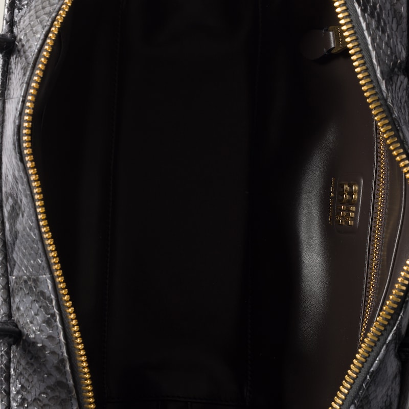 Beau python-printed Ayers leather bag