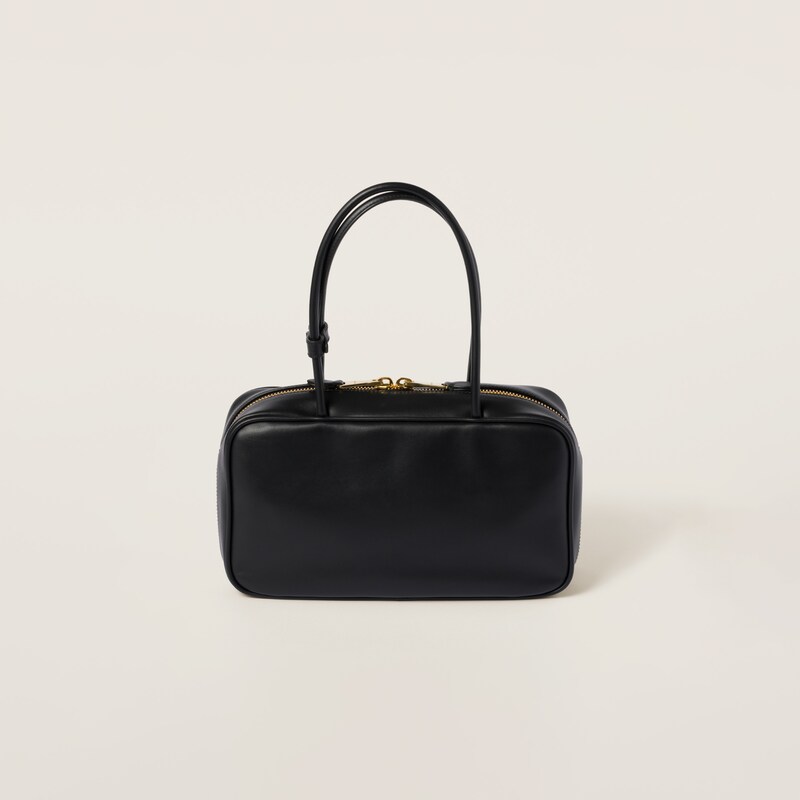 Beau leather top-handle bag