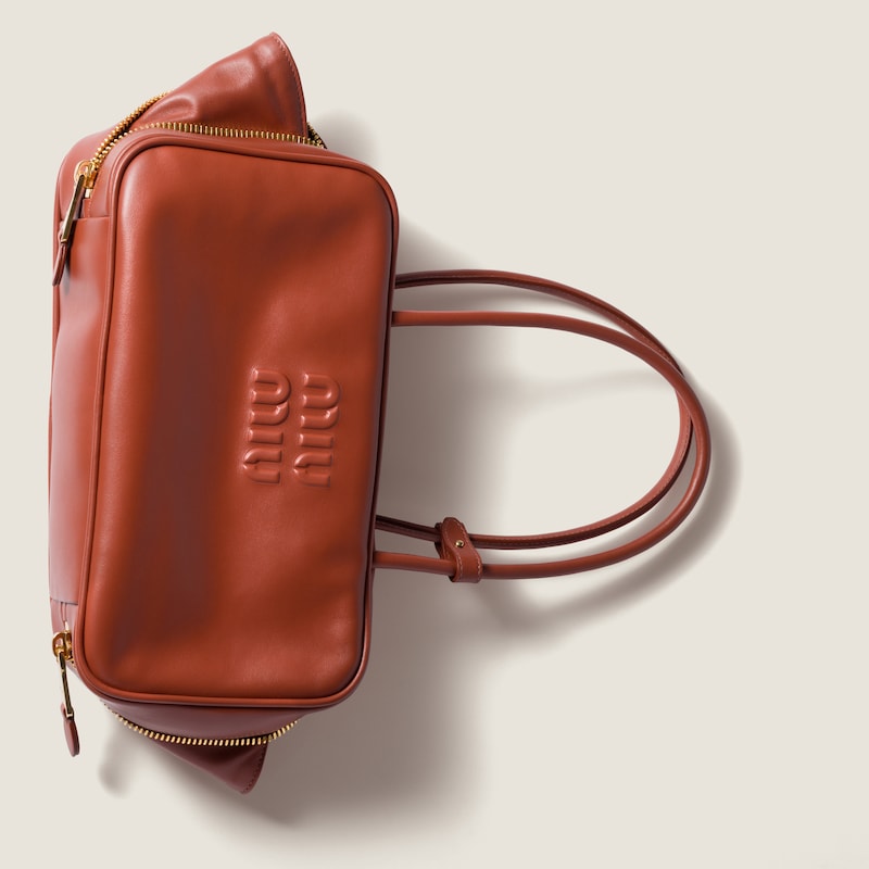 Beau leather top-handle bag