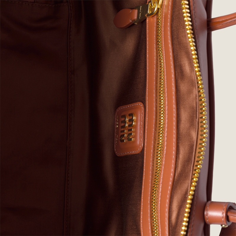 Beau leather top-handle bag