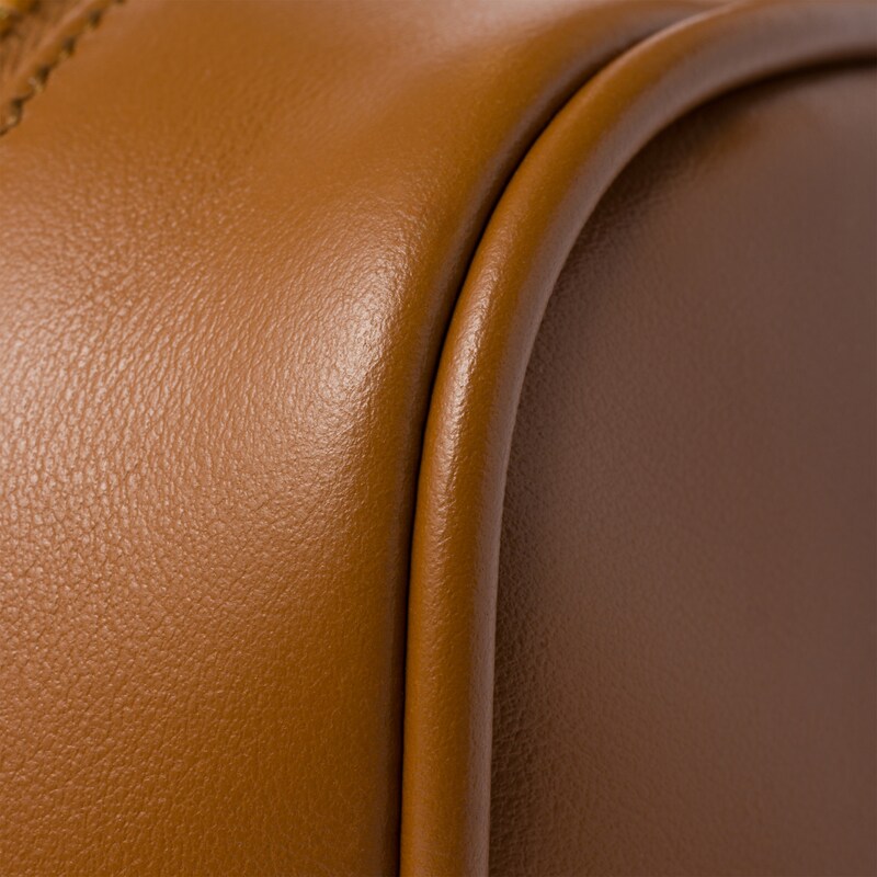 Beau leather top-handle bag