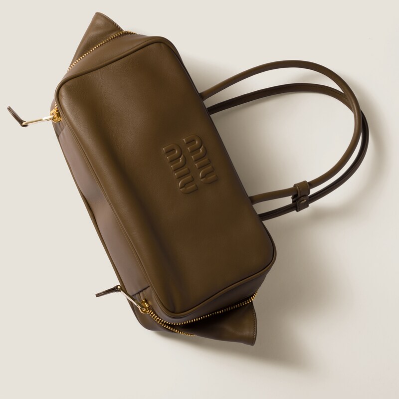 Beau leather top-handle bag