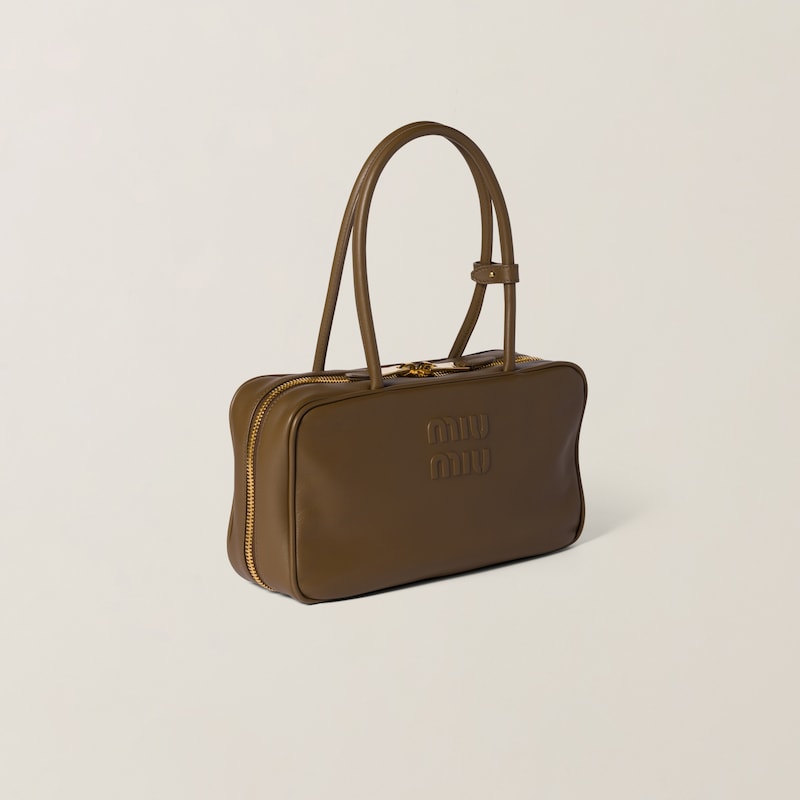 Beau leather top-handle bag