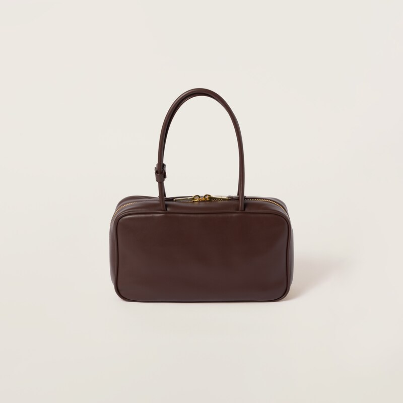 Beau leather top-handle bag