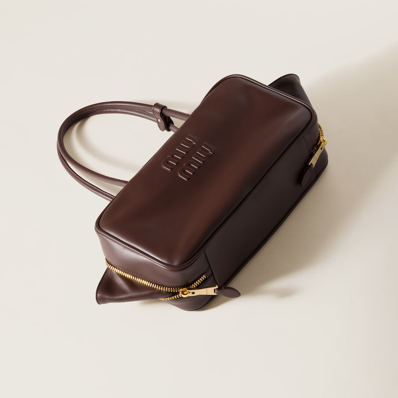 Beau leather top-handle bag