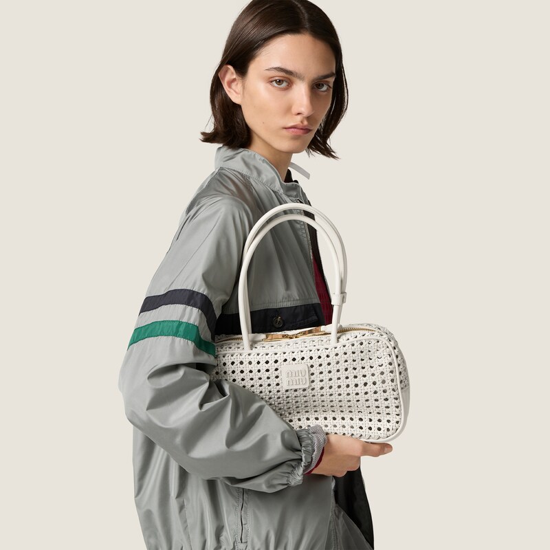 Beau woven leather bag