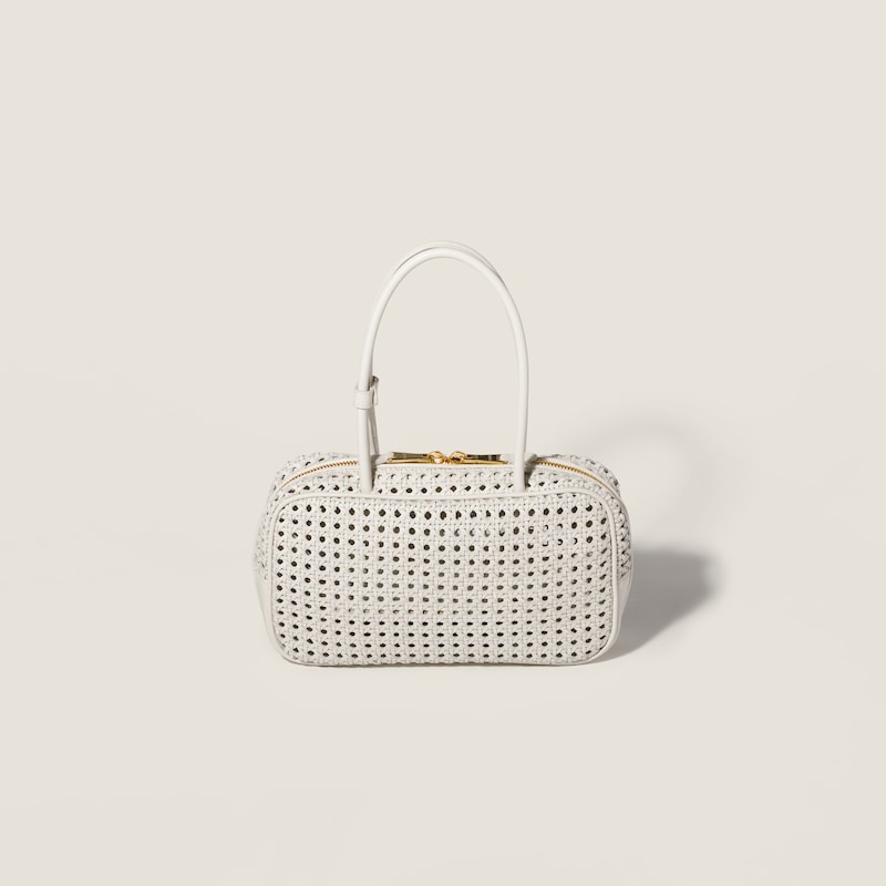 Beau woven leather bag