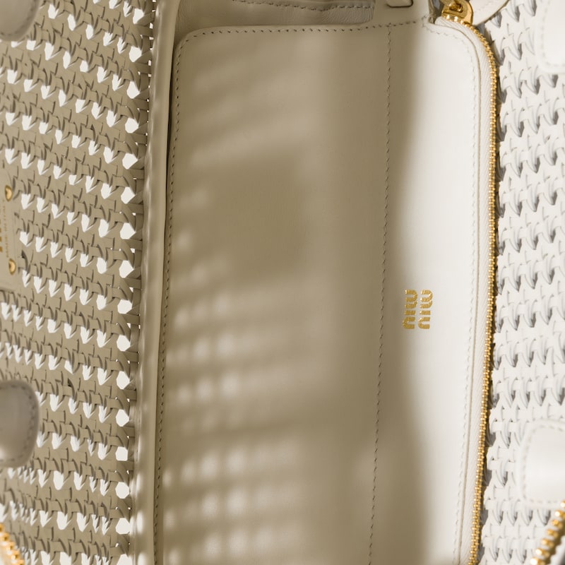 Beau woven leather bag