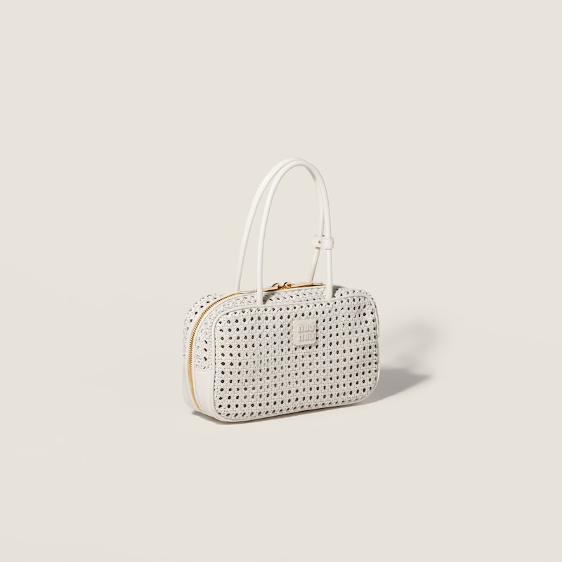 Beau woven leather bag
