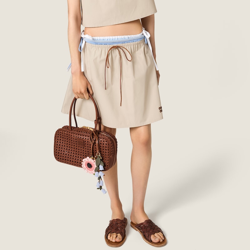 Beau woven leather bag