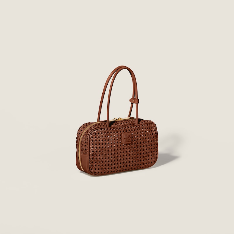 Beau woven leather bag