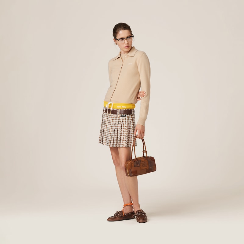 Beau leather patchwork bag