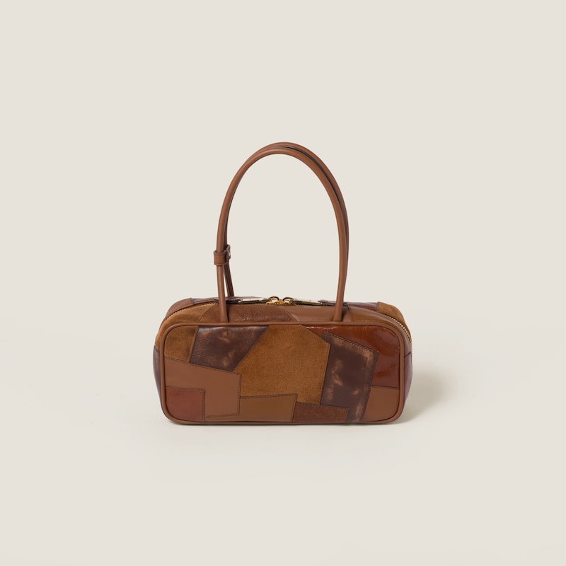 Beau leather patchwork bag