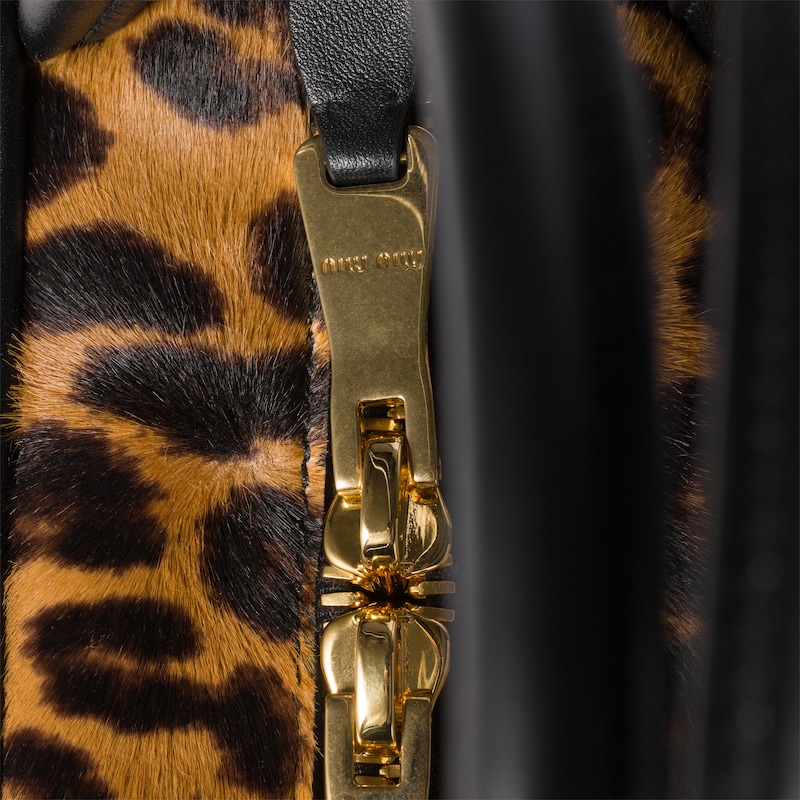 プリントレザー ボー バッグ