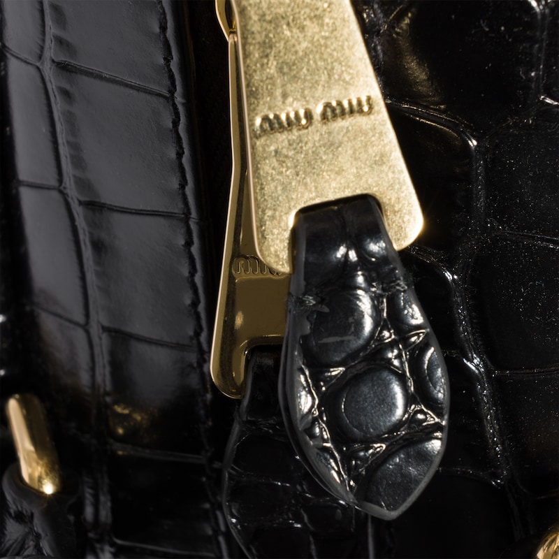 Sac Beau en cuir embossé crocodile