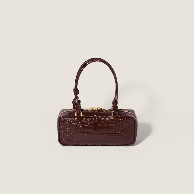 Sac Beau en cuir embossé crocodile