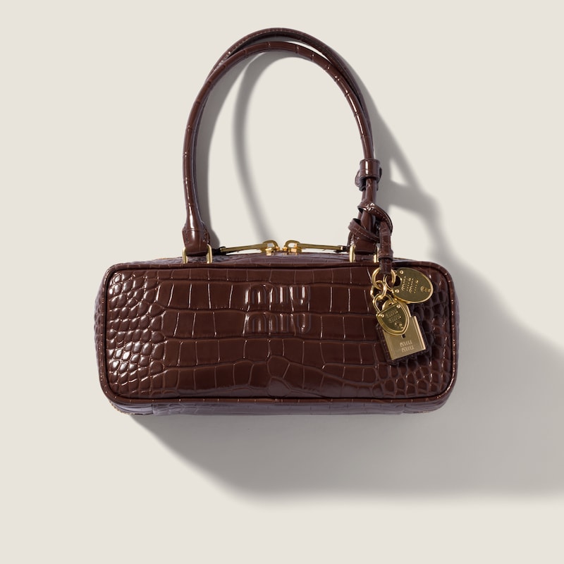 Sac Beau en cuir embossé crocodile