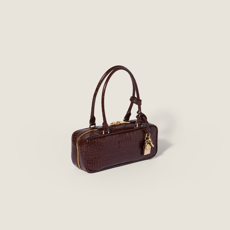 Sac Beau en cuir embossé crocodile