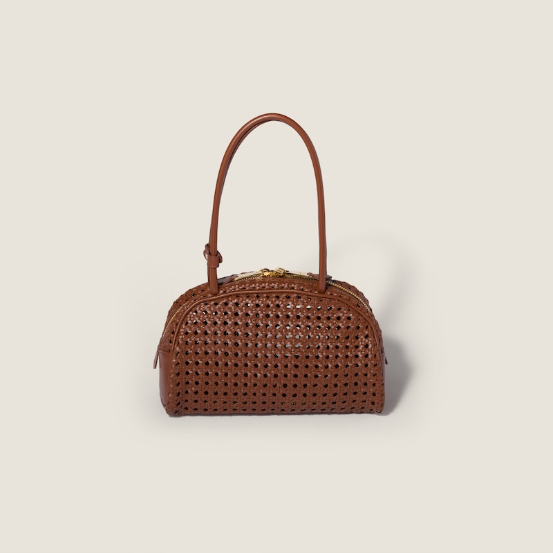 Beau woven leather bag