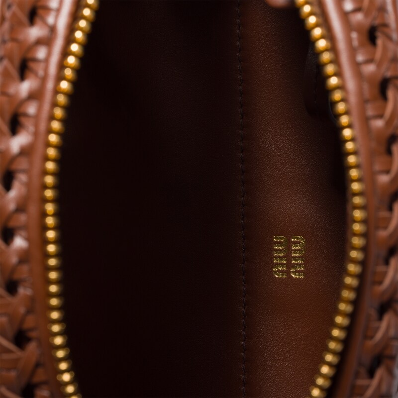 Beau woven leather bag