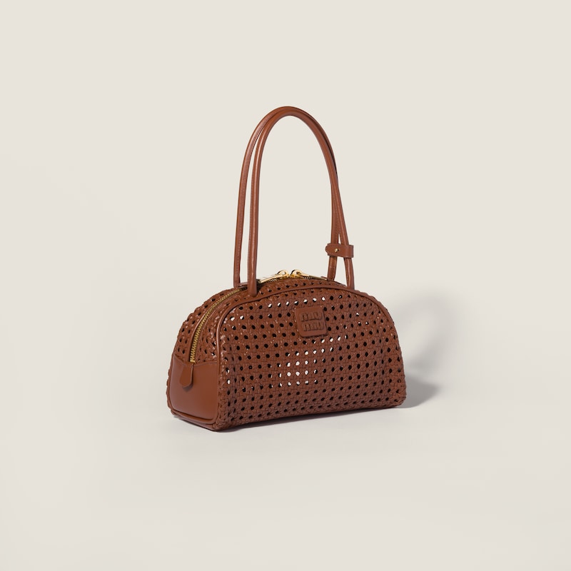 Beau woven leather bag