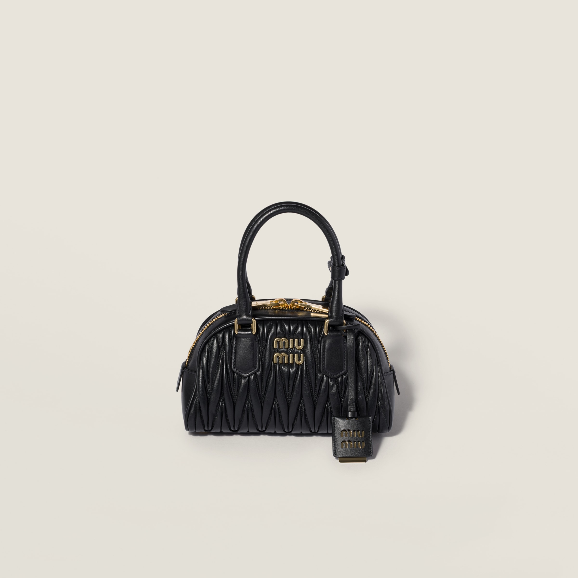 Arcadie matelassé nappa leather bag