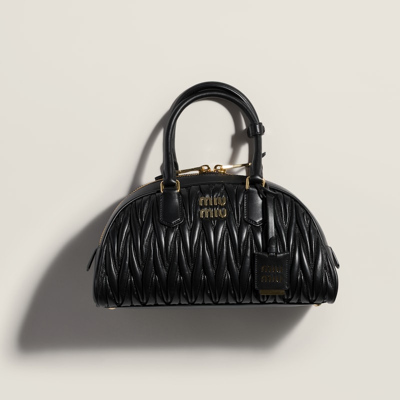 Bolsa Arcadie em couro napa matelassê